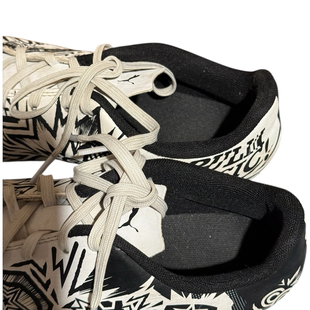 Puma x Christian Pulisic II FG/AG Kids Soccer Cleats Black & White Graphic Sz 5 - Picture 13 of 14